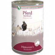 48er-SET 100% Pferd NICHT BIO 400g Hund und Katze Nassfutter Herrmann